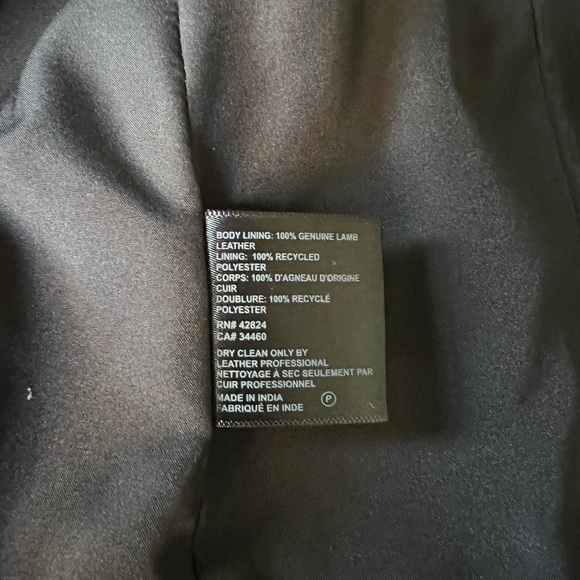 Reformation Veda Bowery Leather Blazer - Small - Picture 5 of 7